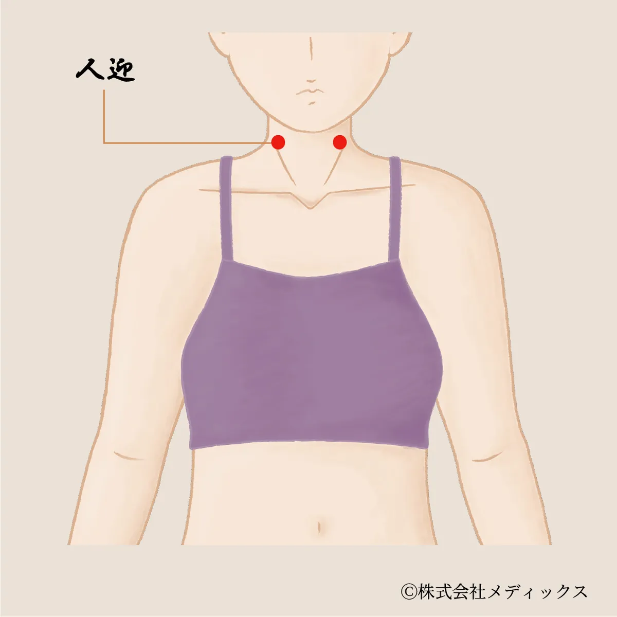 【人迎】首の緊張を和らげる重要なツボ