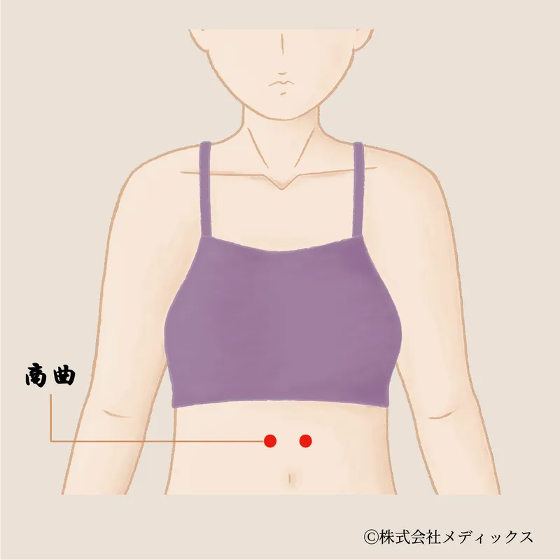 【商曲】昇りすぎた気を整え消化を助けるツボ