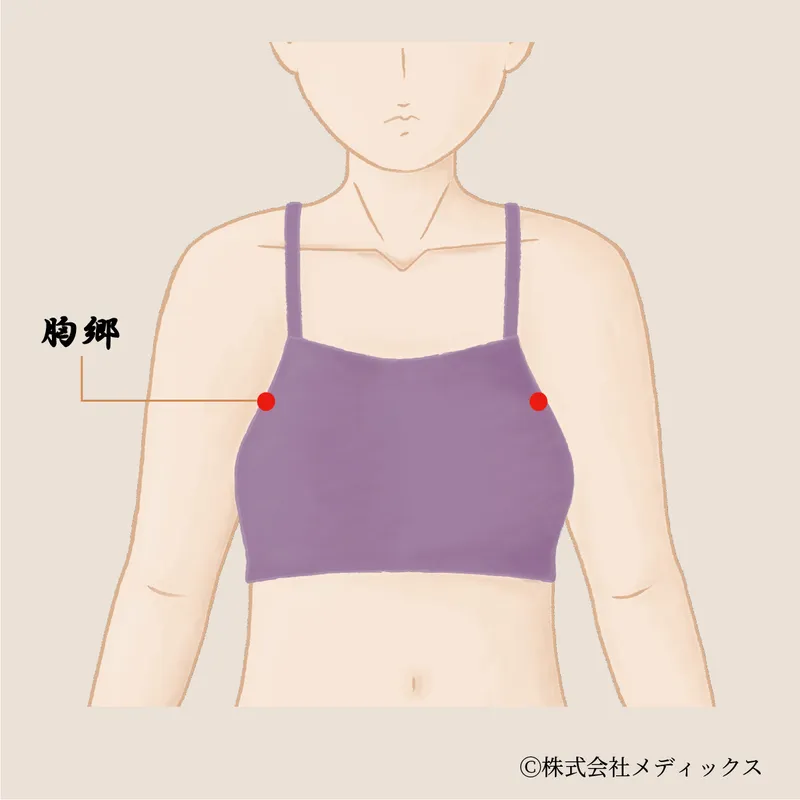 【胸郷】胸部の不調を和らげる重要なツボ