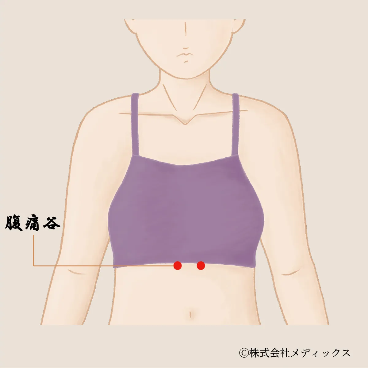 【腹痛谷】下腹部の痛みと気の滞りを整える腎経のツボ