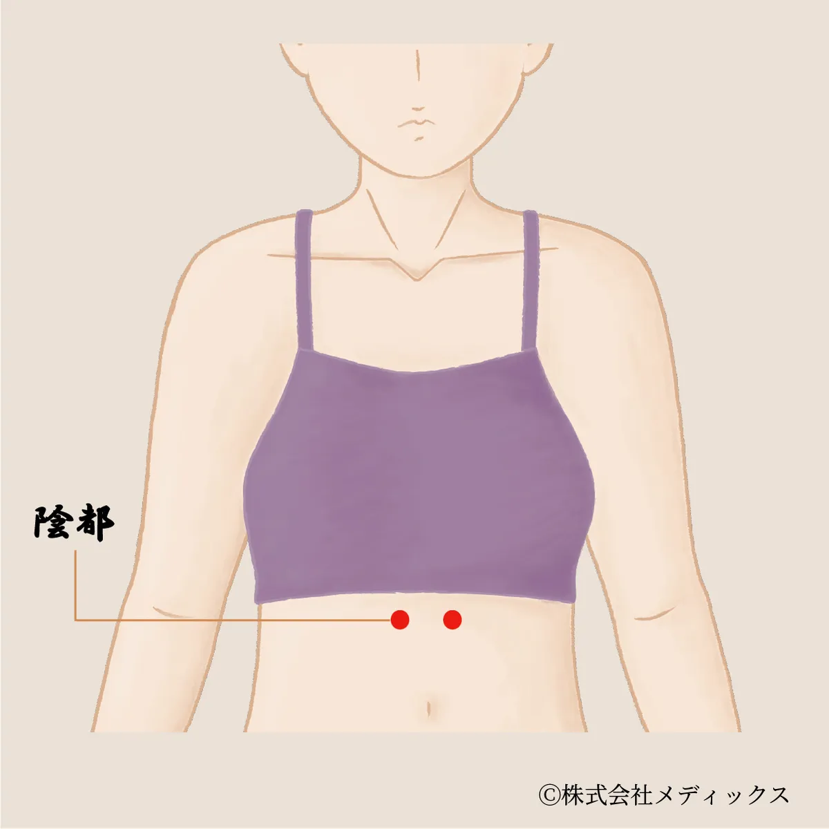 【陰都】陰気が集まる腹部の要穴ツボ