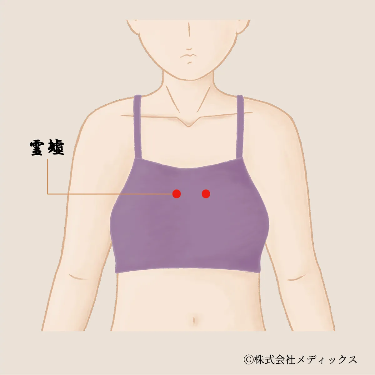 【霊墟】胸のつかえや咳を整える腎経のツボ