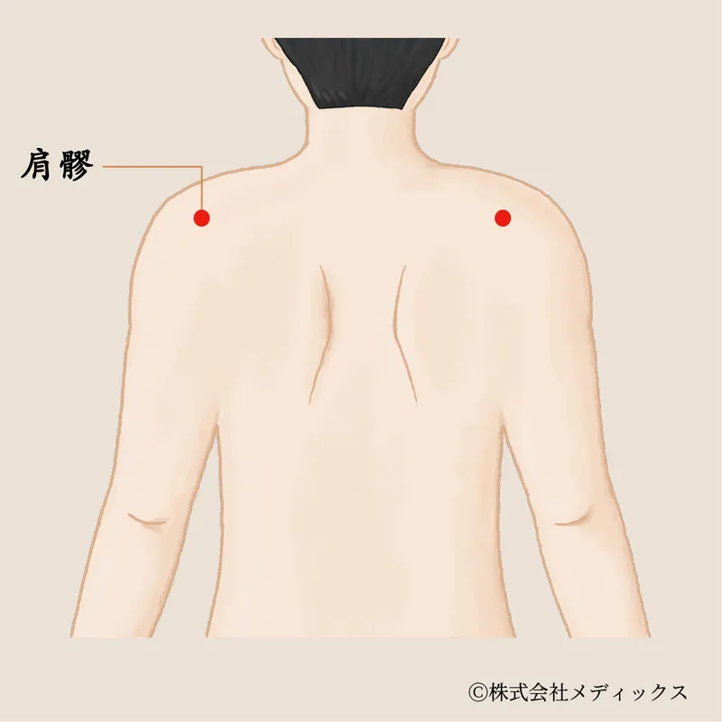 【肩髎】腕と肩のこわばりをゆるめる動きの要ツボ