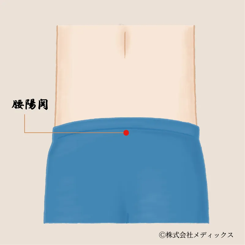 【腰陽関】腰の中心にある要のツボ