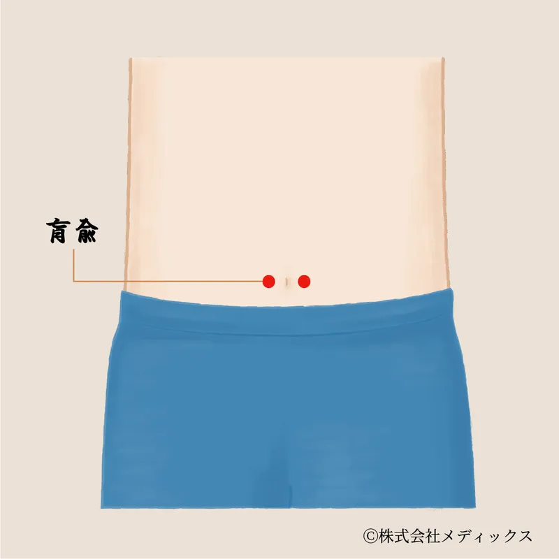 【肓兪】腹の奥を癒す腎経の重要ツボ
