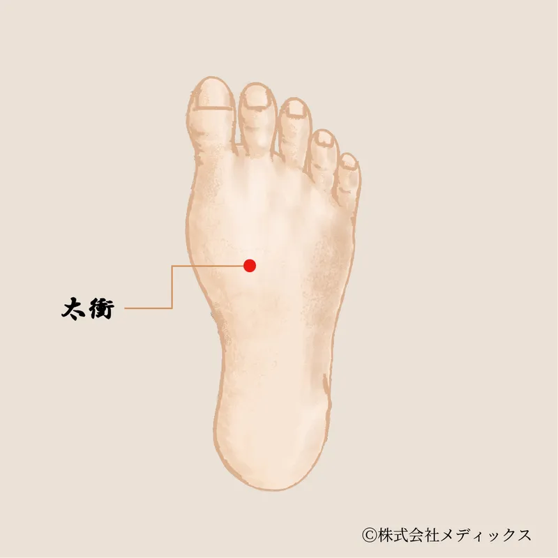 【太衝】肝経の重要ポイント、ストレス緩和の要となるツボ