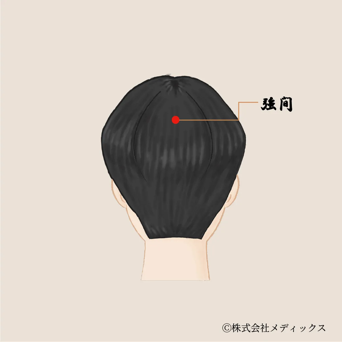 【強間】頭部から首筋の不調を改善する重要なツボ