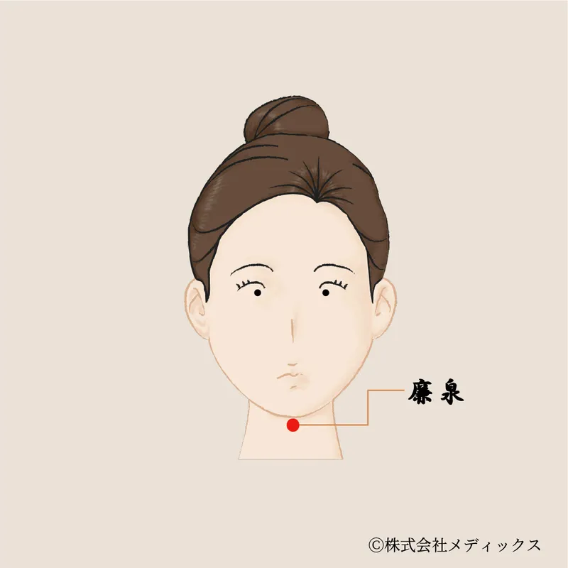 【廉泉】のどと発声を整える深層のツボ