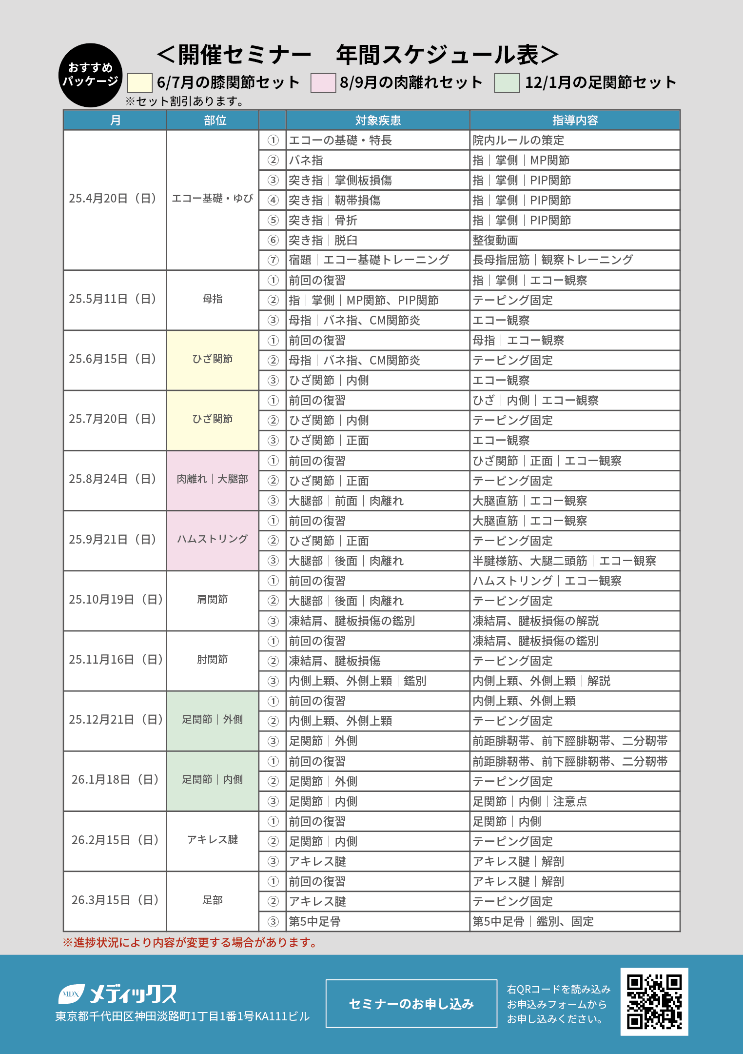【ひざ関節や母指を学ぶセミナー】ちあき先生の『エコーで学ぶ！』 柔道整復師のためのエコー検査入門：基礎知識と臨床応用